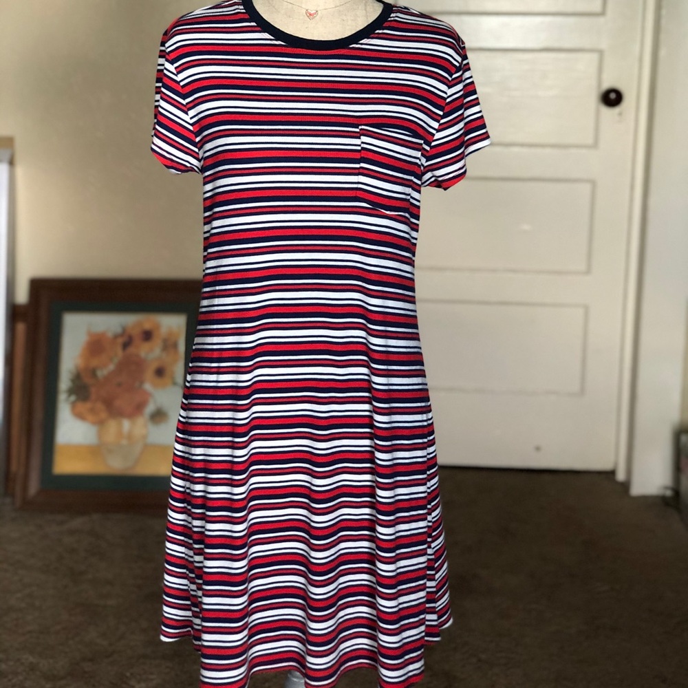 Striped t-shirt dress